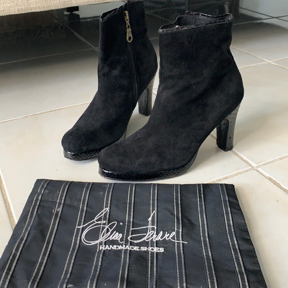 Elisa Ferare Boots Suete Leather Black